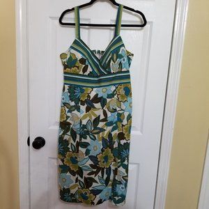 R&K Originals Cotton Spandex Floral Dress